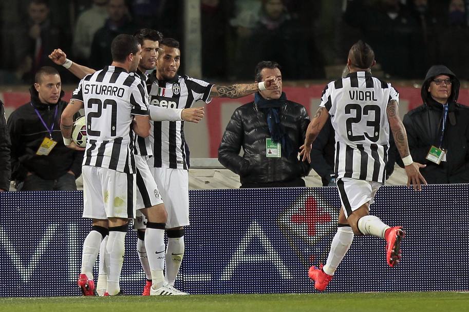 La semifinale di ritorno   la notte del trionfo della Juventus: la squadra di Allegri vince 0-3 al Franchi e si prende la finale
